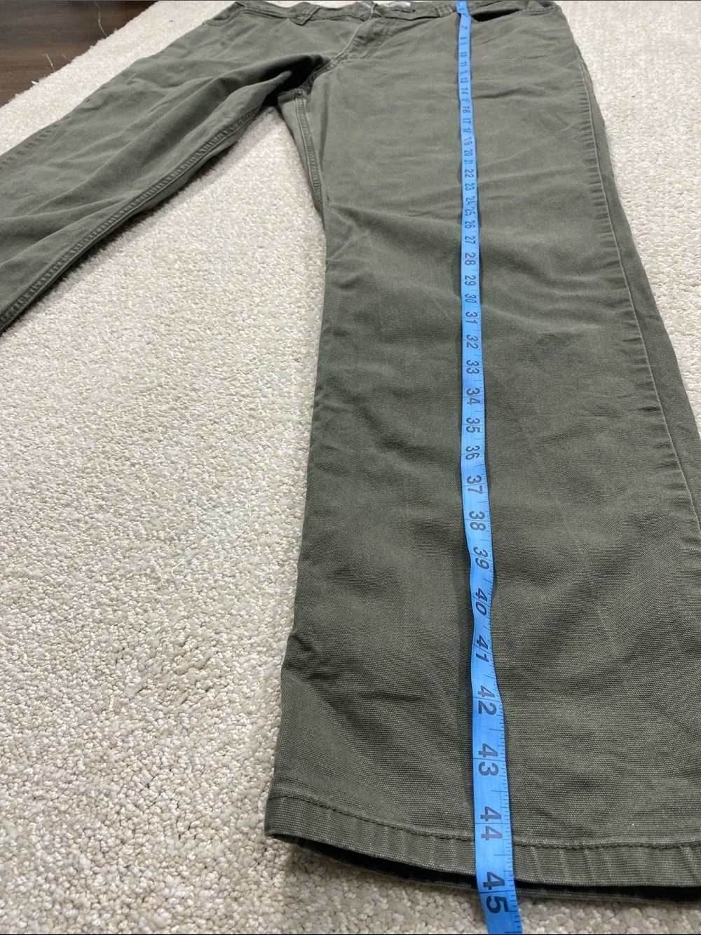 Carhartt Men's Olive Green Straight Fit Work Pants Size 36/34 straight cut relax